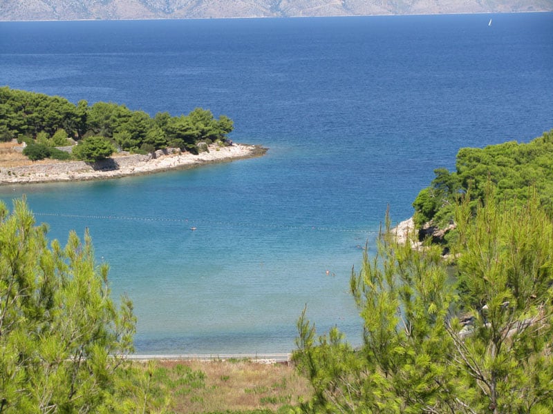 plaža Grebisce, otok Hvar