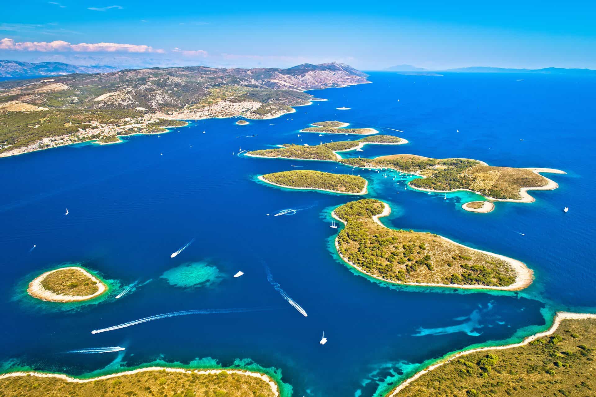 The Pakleni Islands from above