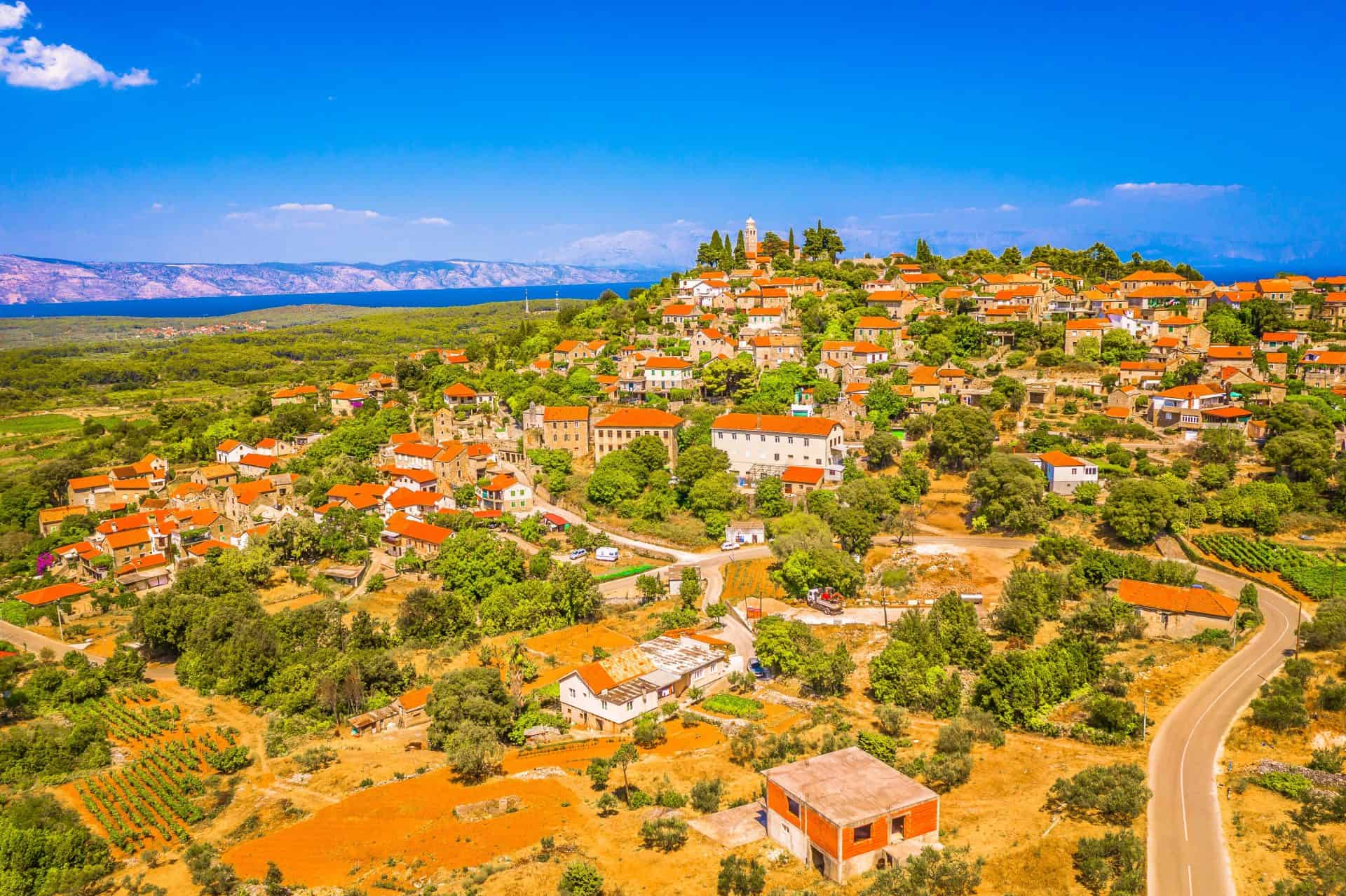 Vrisnik village view