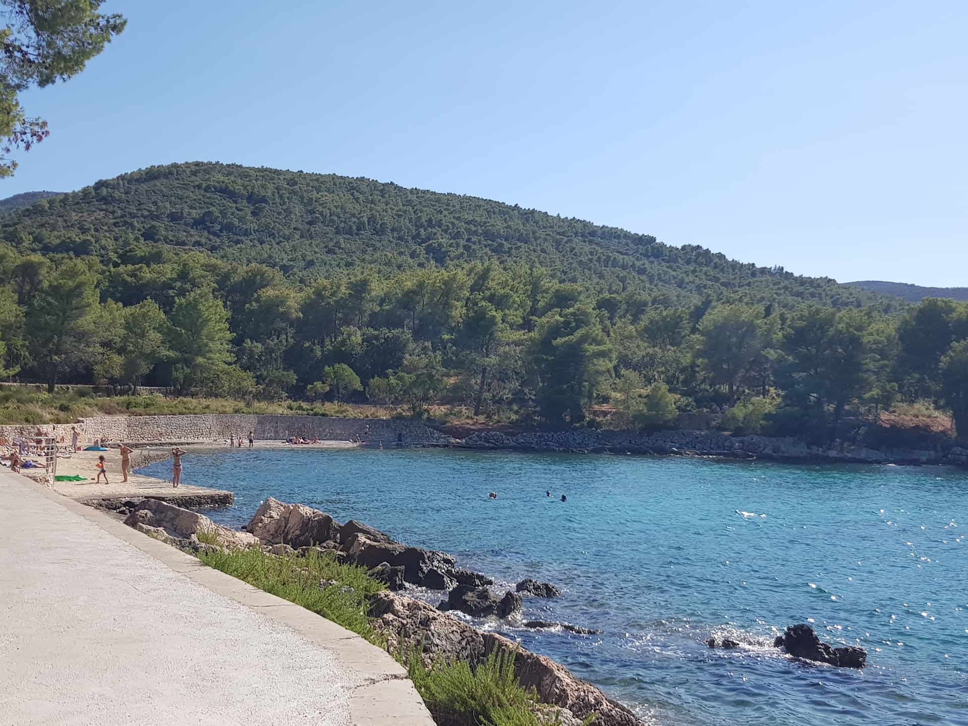 Lanterna beach, Hvar