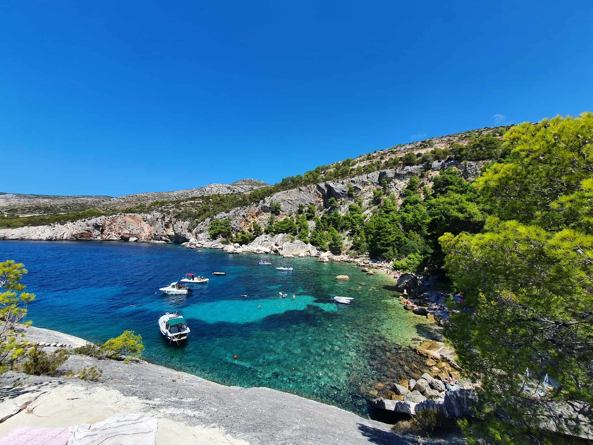 Plaža Malo Zarace, Hvar